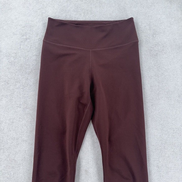 Nike Dri-Fit High Waist Maroon Leggings cropped Womens‎ Small - Picture 3 of 12
